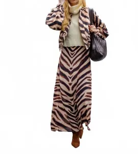 Двусторонняя куртка-бомбер Frankie с узором пейсли/зебра Elizabeth James The Label