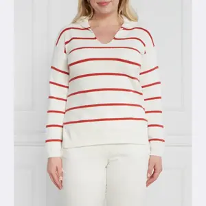 Удлиненный свитер больших размеров Persona By Marina Rinaldi, белый