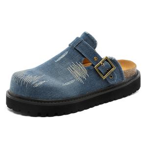 Резиновая подошва нескользящие закрытые тапочки unisex Year by year, синий