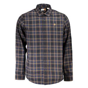 Синяя хлопковая рубашка Timberland