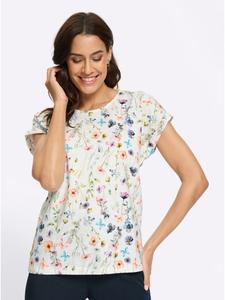 Футболка с принтом цвета экрю WITT WEIDEN