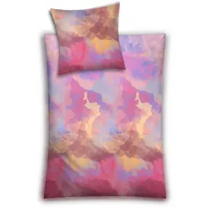 Постельное белье Kleine Wolke «Solero» с акварельным принтом, цвет Bunt