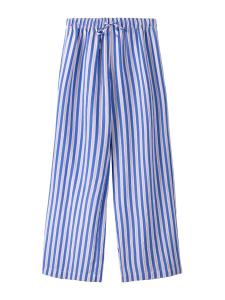 Брюки свободного кроя Bershka, темно-синий