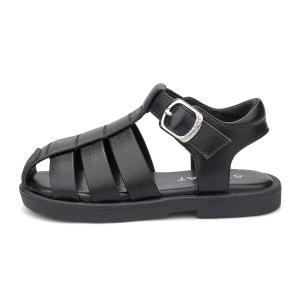 Детские сандалии с низким верхом, амортизирующие, износостойкие, дышащие ST&SAT KIDS, черный