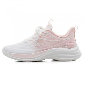 WARRIOR Кроссовки для бега на короткие дистанции с амортизацией, отскоком, дышащие, противоскользящие, с низким верхом, для тренировок, для женщин, цвет белый/розовый