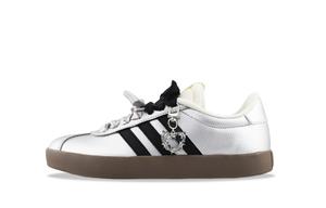 Кроссовки для скейтбординга VL COURT 3.0 Low Top, унисекс, черный, серебристый Adidas, Black Silver