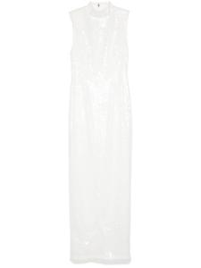 ROTATE BIRGER CHRISTENSEN платье макси с пайетками, белый