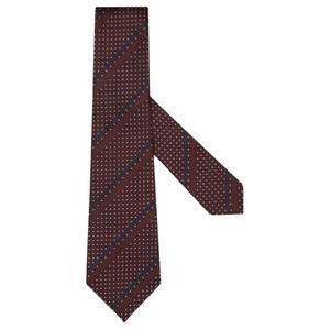 Ermenegildo Zegna Галстук из шелка тутового шелкопряда унисекс бордовый, Burgundy