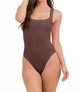 Купальник Cocoa Beach Krinkle с эффектом плиссе в бронзовом цвете Vintage Havana, бронзовый