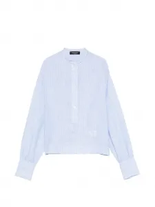 Рубашка в полоску с длинными рукавами Fabiana Filippi, синий