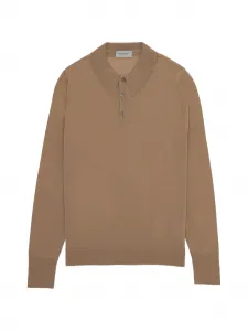 Пуловер-поло с длинными рукавами Fortela, бежевый