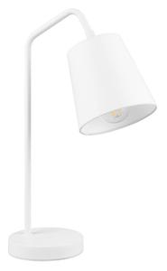 Настольная лампа - H 45 см - белый матовый - металл - абажур из ткани Reality Leuchten