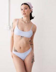 Плавки бикини светло-голубого цвета Monki