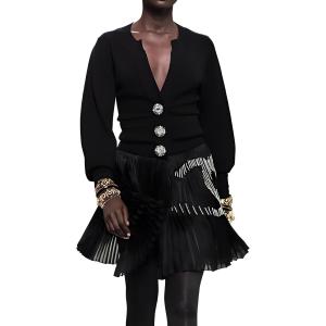 CHANEL Повседневная короткая юбка женская черная