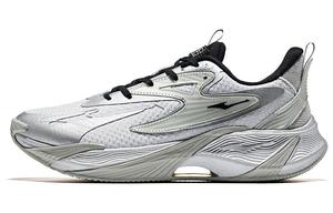 Кроссовки мужские низкие серебристо-черные Erke