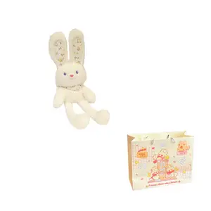 Плюшевый кулон с затяжкой в виде кролика высотой 30 см MIC RABBIT, белый