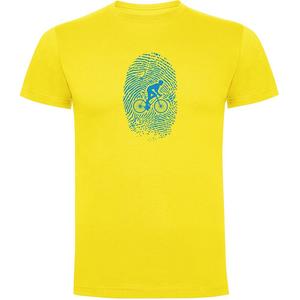Футболка Kruskis Biker Fingerprint, желтый