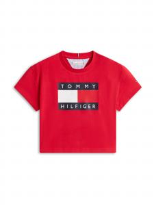 TOMMY HILFIGER Футболка 'HERITAGE' в красном цвете