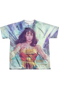 Футболка с коротким рукавом для подростков "Justice League of America: Грозная героиня" Gildan, белый