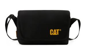 Полиэстеровая наплечная сумка обычная унисекс черная CAT