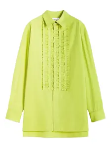 Рубашка с оборками Lanvin, желтый