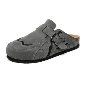 KACHILANG Унисекс тапочки с закрытым носком темно-серые, цвет Dark Gray