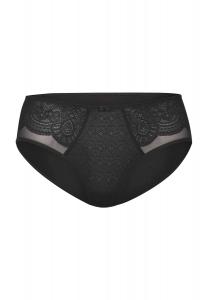 Трусы Selma, кружево, декоративный бантик, женские ROSA FAIA, черный