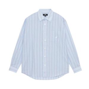 Рубашка Stussy Classic Striped Shirt, синий
