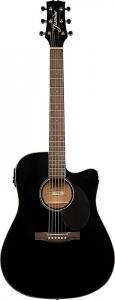 Акустическая гитара Jasmine JD39CE Cutaway Dreadnought Acoustic Electric Guitar Black