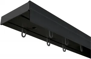 SN DECO GROUP Карниз для штор "Карниз SH с крышкой", 2 направляющие, фиксированный размер 580 см, черный