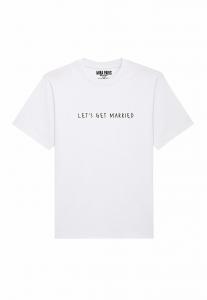 Футболка с принтом LETS GET MARRIED PRINT HEAVYWEIGHT Mira Paris, белый