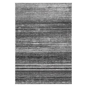 Ковер Nova Stripes Nuloom, серый, 77x305 см