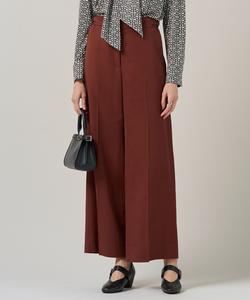 Широкие брюки из вискозной шерстяной саржи