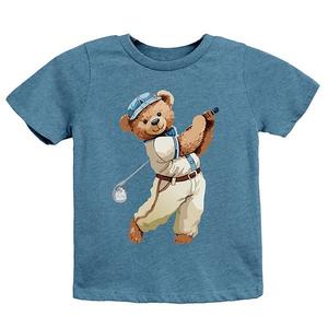 Футболка с медведем для гольфа Watercolor The Juniper Shop, Teal