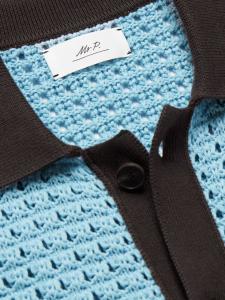 Вязаная крючком рубашка из органического хлопка MR P., синий