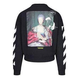 Толстовка Off-White C/O Virgil Abloh Men'S Black Diag Mariana De Silva Over Sweatshirt, черный