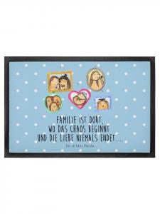 Коврик для ног Mr. & Mrs. Panda, цвет blau pastell