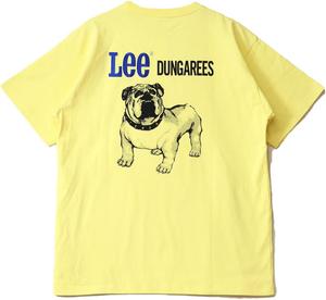 Футболка Lee LT3076-176 с коротким рукавом и принтом бульдога, желтый