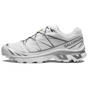 Кроссовки XT 6 'White Footwear Silver' SALOMON, бело-серебристые