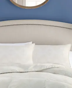 Надувная подушка для спальни среднего размера с наполнителем из пуха, размер King Pendleton, белый