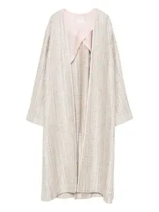 Пальто в полоску Forte Forte, нейтральный