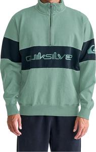 Мужская толстовка Quiksilver с большим логотипом, свободного кроя, на молнии до середины груди