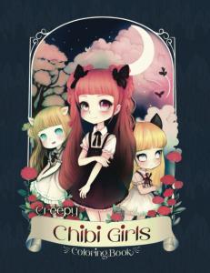 Creepy Chibi Girls Coloring Book: 40 Horror Kawaii Girls Illustrations | 8.5 * 11 Inch (Independently published)