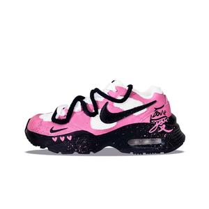 Nike Женские дышащие низкие кроссовки Air Max Fusion Chunky, розовые