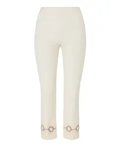 Укороченные брюки-сигареты Twinset, бежевый