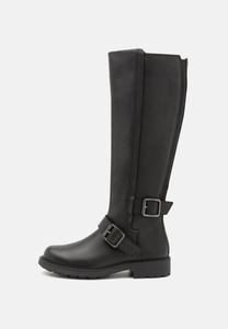 Сапоги женские Clarks ORINOCO2 высокие байкерские, черный