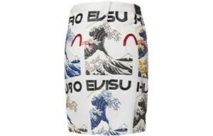 Юбка джинсовая женская белая Evisu