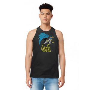 Мужская майка с изображением Бэтгерл из комиксов DC Бэтгерл - горячая штучка для взрослых DC Batgirl, Charcoal