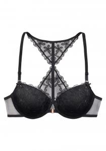 Бюстгальтер пуш-ап LASCANA, черный