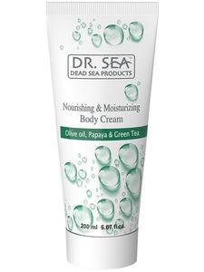 Питательный и увлажняющий крем для тела с оливкой, папайей и зеленым чаем, 200мл Dr.Sea, Dr. Sea